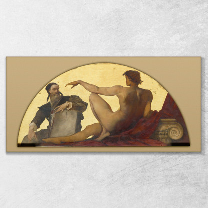 Michelangelo Buonarroti Hans Makart hmk33 quadro stampato su tela
