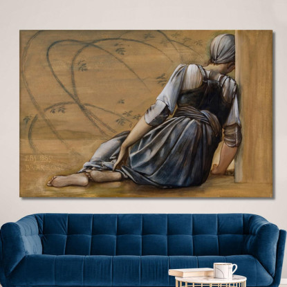 Studio Della Serie Briar Rose Per Il Garden Court Ii Sir Edward Coley Burne-Jones ecb76 quadro stampato su tela