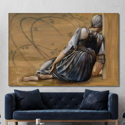 Studio Della Serie Briar Rose Per Il Garden Court Ii Sir Edward Coley Burne-Jones ecb76 quadro stampato su tela