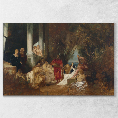 Intrattenimento Musicale Hans Makart hmk38 quadro stampato su tela