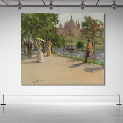 La Mostra Internazionale Di Glasgow Sir John Lavery sjl50 quadro stampato su tela