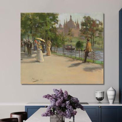 La Mostra Internazionale Di Glasgow Sir John Lavery sjl50 quadro stampato su tela