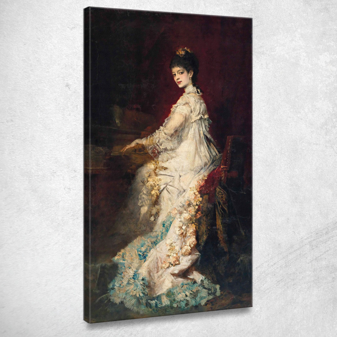 Ritratto Della Contessa Maria Von Dönhoff Hans Makart hmk49 quadro stampato su tela