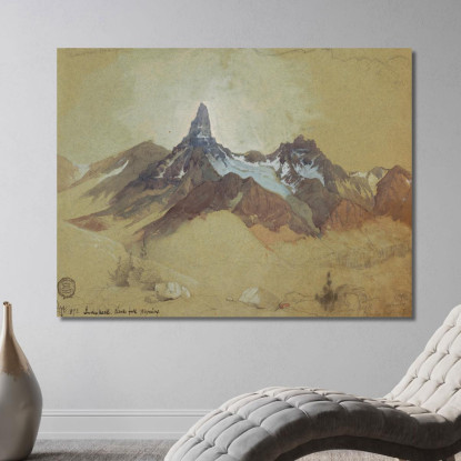 Indice Picco Clark'S Fork Wyoming Thomas Moran tmr37 quadro stampato su tela
