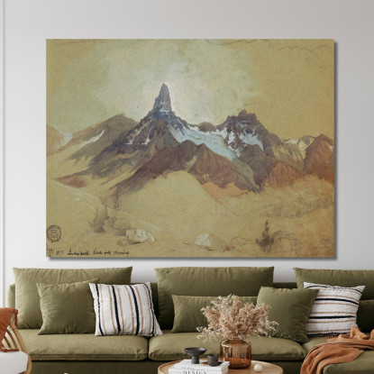 Indice Picco Clark'S Fork Wyoming Thomas Moran tmr37 quadro stampato su tela