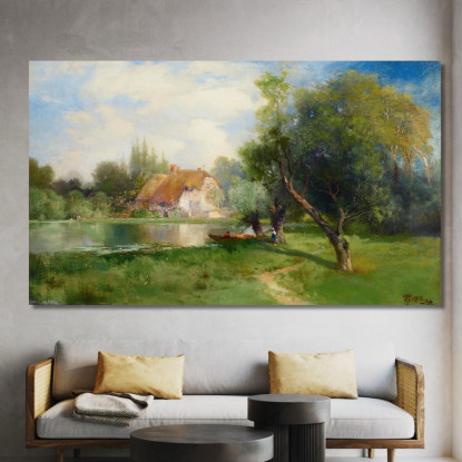 Vicino A East Hampton Long Island Thomas Moran tmr47 quadro stampato su tela