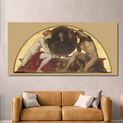 Rembrandt Harmenszoon Van Rijn Hans Makart hmk54 quadro stampato su tela