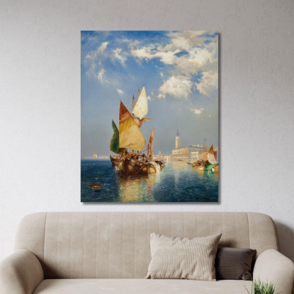 Il Canal Grande Venezia Thomas Moran tmr61 quadro stampato su tela