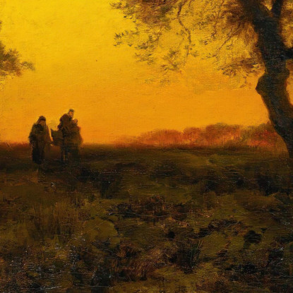 Volo Al Tramonto In Egitto Thomas Moran tmr79 quadro stampato su tela