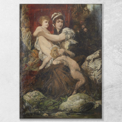 Simbolo Di Fertilità Hans Makart hmk58 quadro stampato su tela