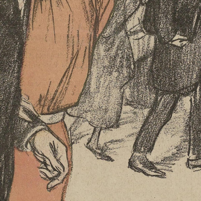 La Becquée Di G. Delaquys Théophile Alexandre Steinlen tas27 quadro stampato su tela