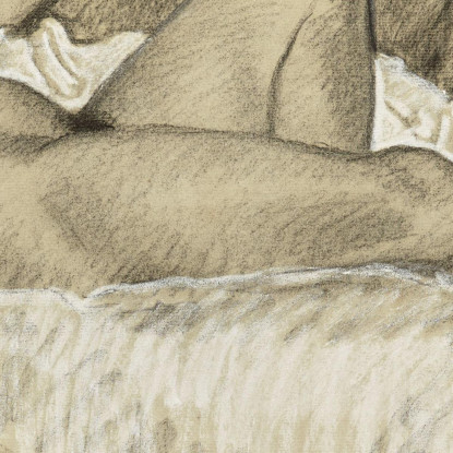 Nudo Nel Lenzuolo Bianco Théophile Alexandre Steinlen tas40 quadro stampato su tela