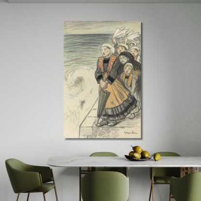 Mogli Dei Marinai Théophile Alexandre Steinlen tas44 quadro stampato su tela