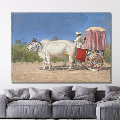 Trasporto A Delhi Vasily Vereshchagin vvr13 quadro stampato su tela