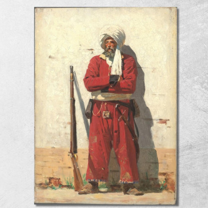 Soldato Kokand Vasily Vereshchagin vvr27 quadro stampato su tela