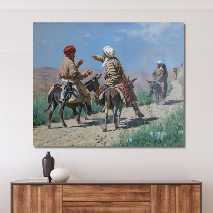 Mullah Che Vanno Al Bazar Vasily Vereshchagin vvr37 quadro stampato su tela