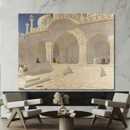 Moschea Della Perla A Delhi Vasily Vereshchagin vvr40 quadro stampato su tela