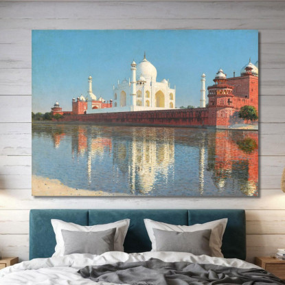 Mausoleo Del Taj Mahal Agra Vasily Vereshchagin vvr55 quadro stampato su tela