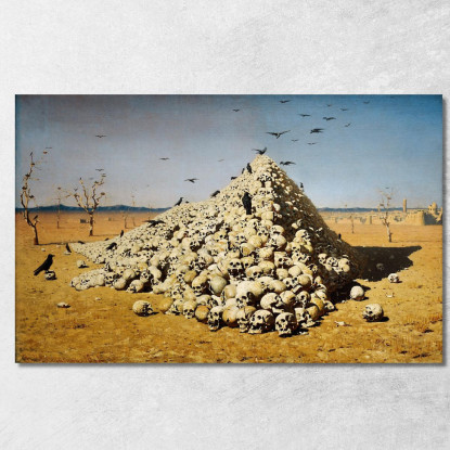 L'Apoteosi Della Guerra Vasily Vereshchagin vvr57 quadro stampato su tela