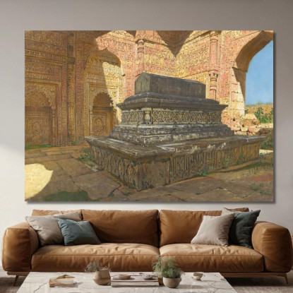 Tomba Del Sultano Iltutmysh Nella Vecchia Delhi Vasily Vereshchagin vvr69 quadro stampato su tela