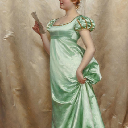 La Lettera D'Amore Vittorio Reggianini vrg19 quadro stampato su tela