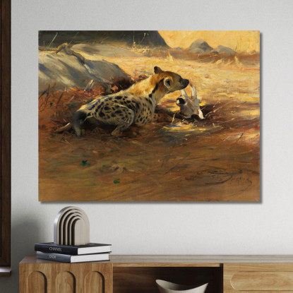 Iena Wilhelm Kuhnert wkh18 quadro stampato su tela