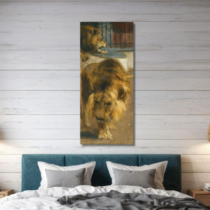 Leoni Wilhelm Kuhnert wkh26 quadro stampato su tela
