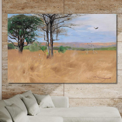 Africa Orientale Wilhelm Kuhnert wkh30 quadro stampato su tela