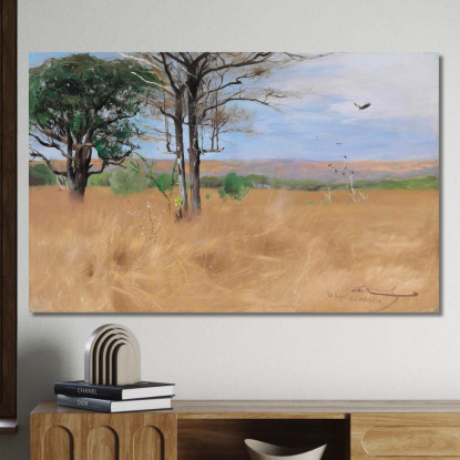 Africa Orientale Wilhelm Kuhnert wkh30 quadro stampato su tela
