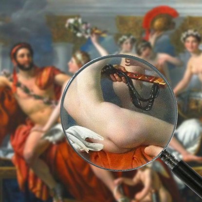 Marte Disarmato Da Venere Jacques Louis David jld13 quadro stampato su tela