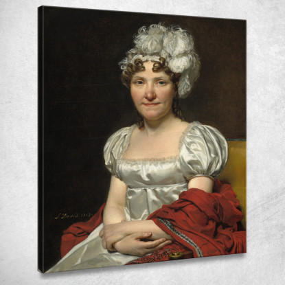 La Signora David Jacques Louis David jld15 quadro stampato su tela