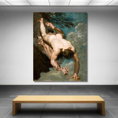 Manlio Scagliato Dalla Roccia William Etty wet13 quadro stampato su tela