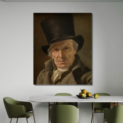 L'Uomo Con Il Cappello Jacques Louis David jld17 quadro stampato su tela