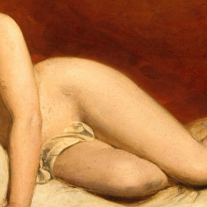 Nudo Sdraiato William Etty wet23 quadro stampato su tela