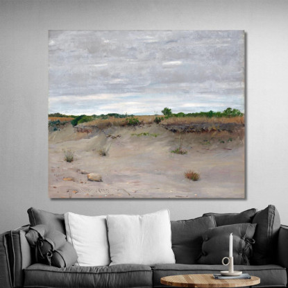 Sabbie Spazzate Dal Vento William Merritt Chase wmc111 quadro stampato su tela