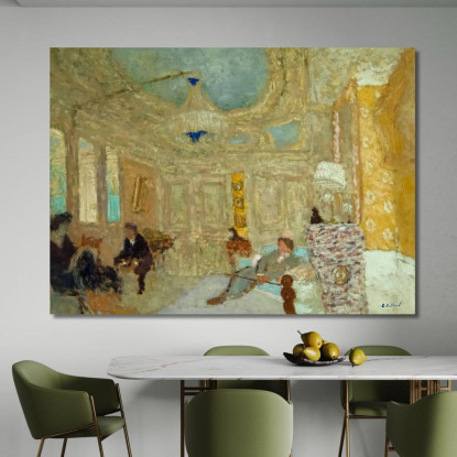 Nella Sala D'Attesa Édouard Vuillard evu32 quadro stampato su tela