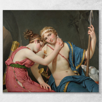 L'Addio Di Telemaco Ed Eucaris Jacques Louis David jld40 quadro stampato su tela