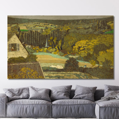 Finestra Panoramica Con Vista Sui Boschi Édouard Vuillard evu61 quadro stampato su tela