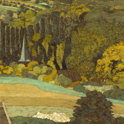 Finestra Panoramica Con Vista Sui Boschi Édouard Vuillard evu61 quadro stampato su tela