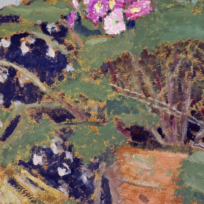 Il Vaso Di Fiori Vaso Di Fiori Édouard Vuillard evu74 quadro stampato su tela