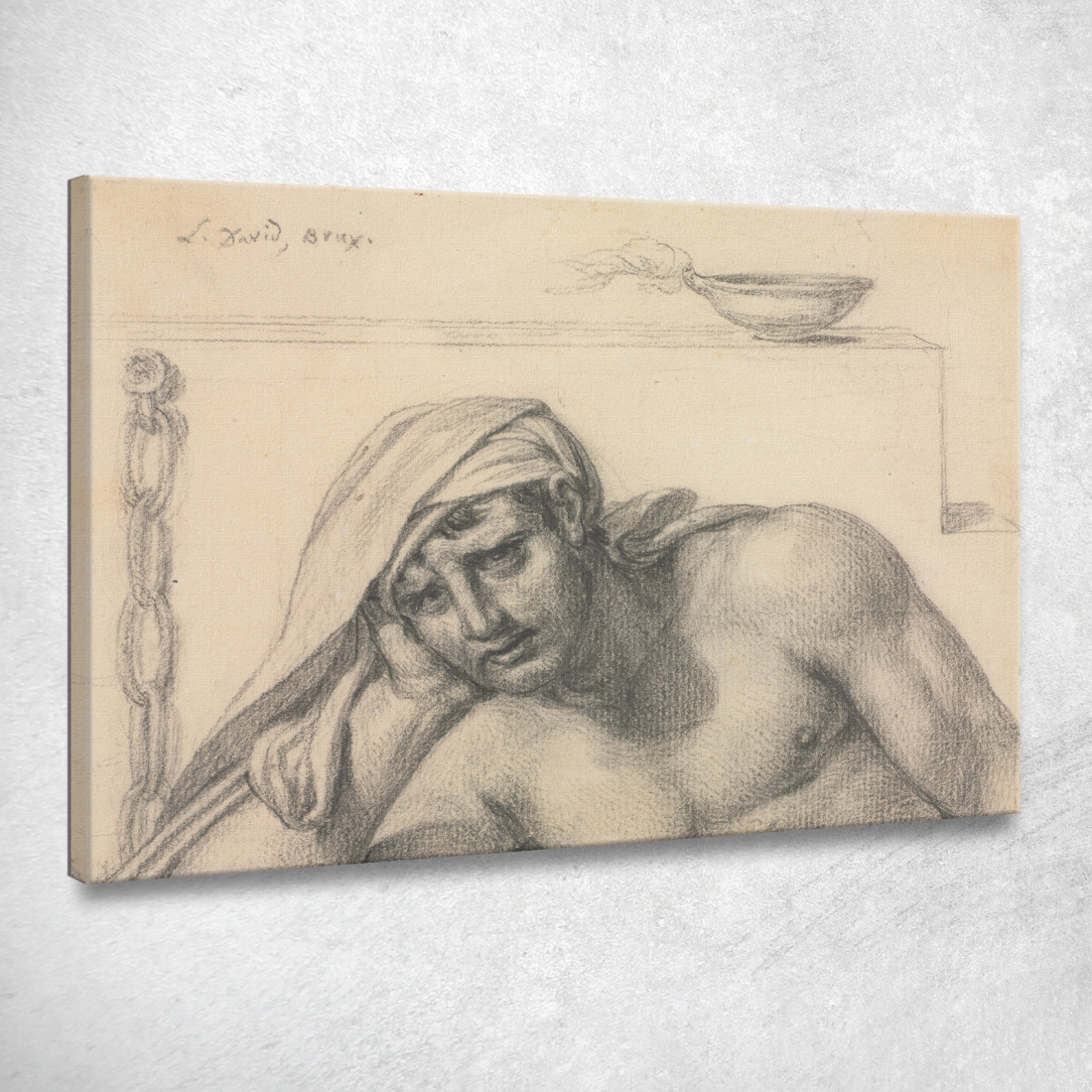 Il Prigioniero Jacques Louis David jld46 quadro stampato su tela