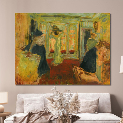 Madame Hessel Al Modiste Édouard Vuillard evu100 quadro stampato su tela