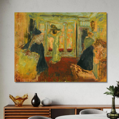 Madame Hessel Al Modiste Édouard Vuillard evu100 quadro stampato su tela