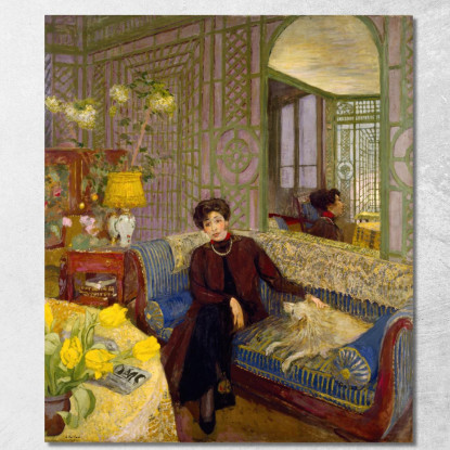 Marcelle Aron Madame Tristan Bernard Édouard Vuillard evu117 quadro stampato su tela