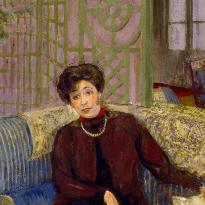 Marcelle Aron Madame Tristan Bernard Édouard Vuillard evu117 quadro stampato su tela