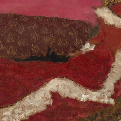 Ritratto Di Madame Deliere Questa Sinfonia In Rosso Édouard Vuillard evu138 quadro stampato su tela