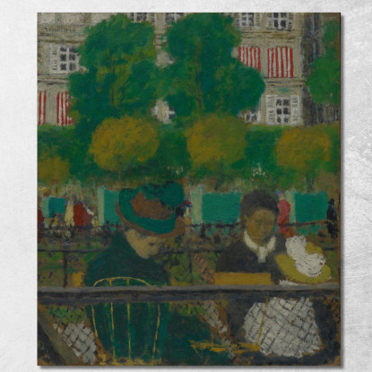 I Giardini Delle Tuileries A Parigi Édouard Vuillard evu166 quadro stampato su tela