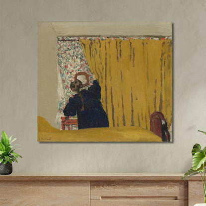 La Tenda Gialla Édouard Vuillard evu167 quadro stampato su tela