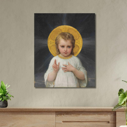 Gesù Émile Munier emn12 quadro stampato su tela