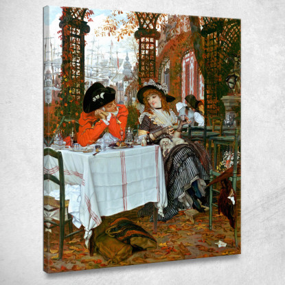 Un Pranzo Un Pranzo James Tissot jts3 quadro stampato su tela